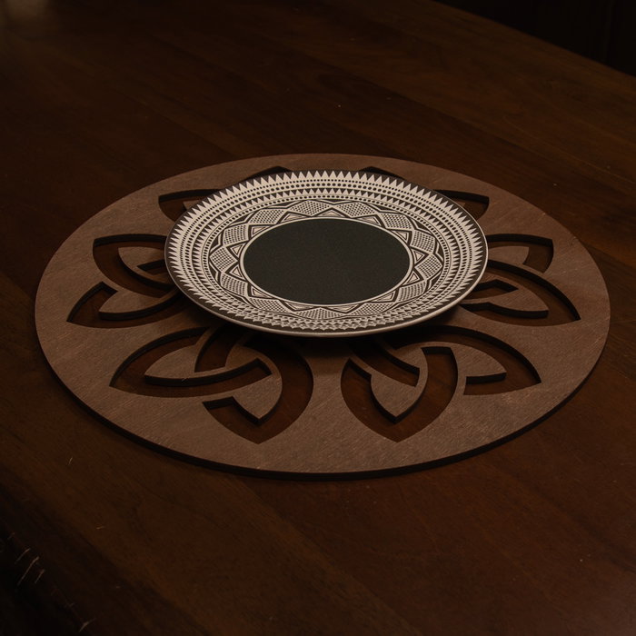 Hermia Lugh - Wenge Juego de Salvamanteles de Madera (4 piezas)